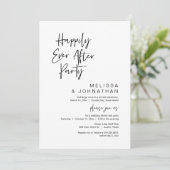 Invitation Heureux pour toujours, Fête de mariage en fuite (Debout devant)