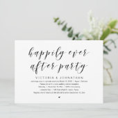 Invitation Heureux pour toujours, fête d'élopement de mariage (Debout devant)