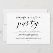 Invitation Heureux pour toujours, Mariage Elopement Party (Devant)