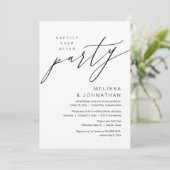 Invitation Heureux pour toujours, Mariage intime et fête d'él (Debout devant)