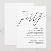 Invitation Heureux pour toujours, Mariage intime et fête d'él (Devant / Derrière)
