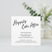 Invitation Heureux pour toujours Réception de mariage de scri (Debout devant)