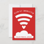 Invitation Heureux que nous avons connecté Wifi Cloud Classro (Devant)