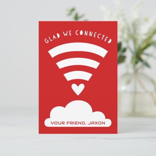 Invitation Heureux que nous avons connecté Wifi Cloud Classro (Debout devant)