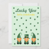 Invitation Heureux que vous fêtez les Gnomes (Devant)