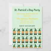 Invitation Heureux que vous fêtez les Gnomes (Dos)