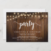 Invitation Heureux toujours après la fête, les lumières à cor (Devant)