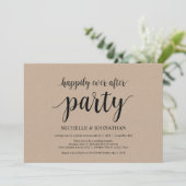 Invitation Heureux toujours après la fête, mariage elopement  (Debout devant)