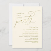 Invitation Heureux toujours après la fête, Mariage romantique (Devant)