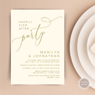 Invitation Heureux toujours après la réception Dîner et danse