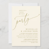 Invitation Heureux toujours après la réception Dîner et danse (Devant)