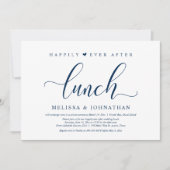 Invitation Heureux toujours après le déjeuner, Mariage Elopem (Devant)