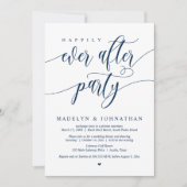 Invitation Heureux toujours après le dîner Mariage de fête, N (Devant)