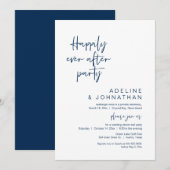 Invitation Heureux toujours après le dîner Mariage de fête, N (Devant / Derrière)