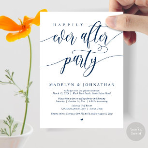 Invitation Heureux toujours après le dîner Mariage de fête, N