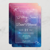 Invitation Heureux toujours après le Mariage de la nébuleuse  (Devant / Derrière)