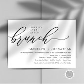 Invitation Heureux toujours après le Mariage Elopement Brunch
