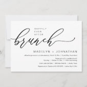 Invitation Heureux toujours après le Mariage Elopement Brunch (Devant)