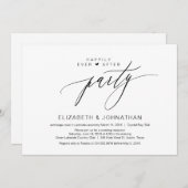 Invitation Heureux toujours après le parti d'elopement, minim (Devant / Derrière)