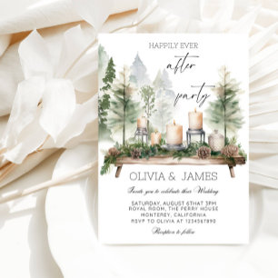 Invitation "Heureux toujours après" Mariage-Pine et fête des