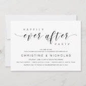 Invitation Heureux toujours après, parti Elopement Mariage (Devant)