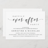 Invitation Heureux toujours après, parti Elopement Mariage (Devant / Derrière)