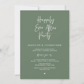 Invitation Heureux toujours après, parti Elopement Mariage (Devant)
