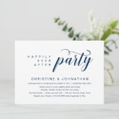 Invitation Heureux toujours après, parti Elopement Mariage (Debout devant)