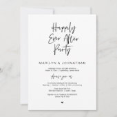 Invitation Heureux toujours après, parti Elopement Mariage (Devant)