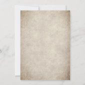 Invitation Heureux toujours après Vintage Mariage Fairytale (Dos)