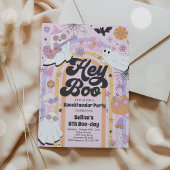 Invitation Hey Boo Éffrayant Halloween Super Fantôme
