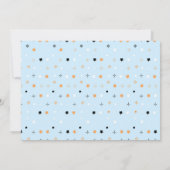 Invitation Hey Boo, invitación de Halloween azul con foto (Dos)