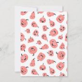 Invitation Hey Boo Moderne Halloween Boho Fille fête d'annive (Dos)