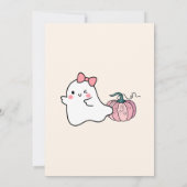 Invitation Hey Boo Pink Ghost Halloween Anniversaire (Dos)