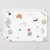 Invitation Hey Boo Super Halloween mou Baby shower fantôme (Dos)