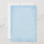 Invitation Hey Boo-y Blue Boy Baby shower fantôme (Dos)