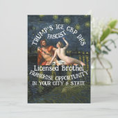 Invitation HHS CBP Trumps Dead Obituary Service Party Hell 20 (Debout devant)