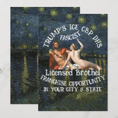 Invitation HHS CBP Trumps Dead Obituary Service Party Hell 20 (Devant / Derrière)