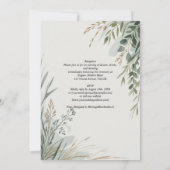 Invitation HHS Greenery Botanical Watercolor Elegant Wedding (Dos)