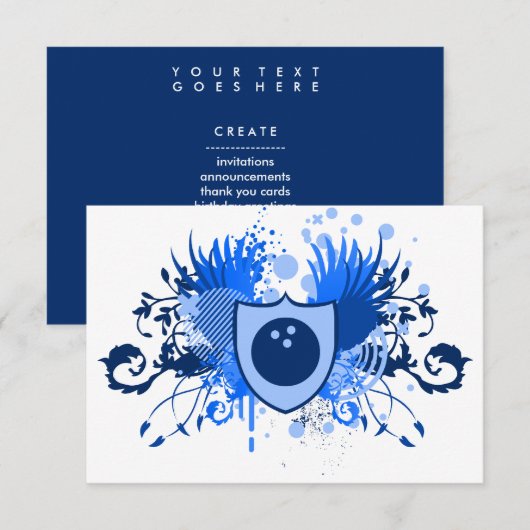 Invitation hi-fi boule crest (Devant / Derrière)