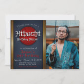 Invitation Hibachi Anniversaire Dîner avec photo (Devant)