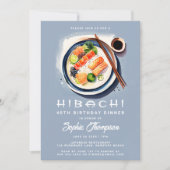 Invitation Hibachi Thème Japonais Soiree Chic Anniversaire (Devant)