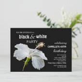 Invitation Hibiscus Blanc (Debout devant)
