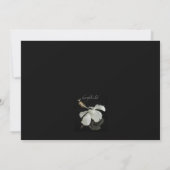 Invitation Hibiscus Blanc (Dos)