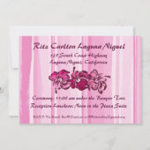 Invitation Hibiscus d'aquarelle (Dos)