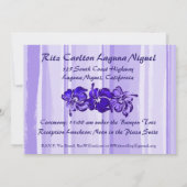 Invitation Hibiscus d'aquarelle (Dos)
