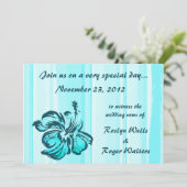 Invitation Hibiscus d'aquarelle (Debout devant)