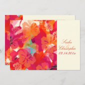 Invitation Hibiscus de Pix-Dezines (Devant / Derrière)