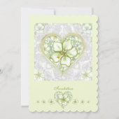 Invitation Hibiscus & dentelle BLANC (Devant)