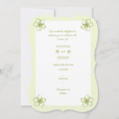 Invitation Hibiscus & dentelle BLANC (Dos)